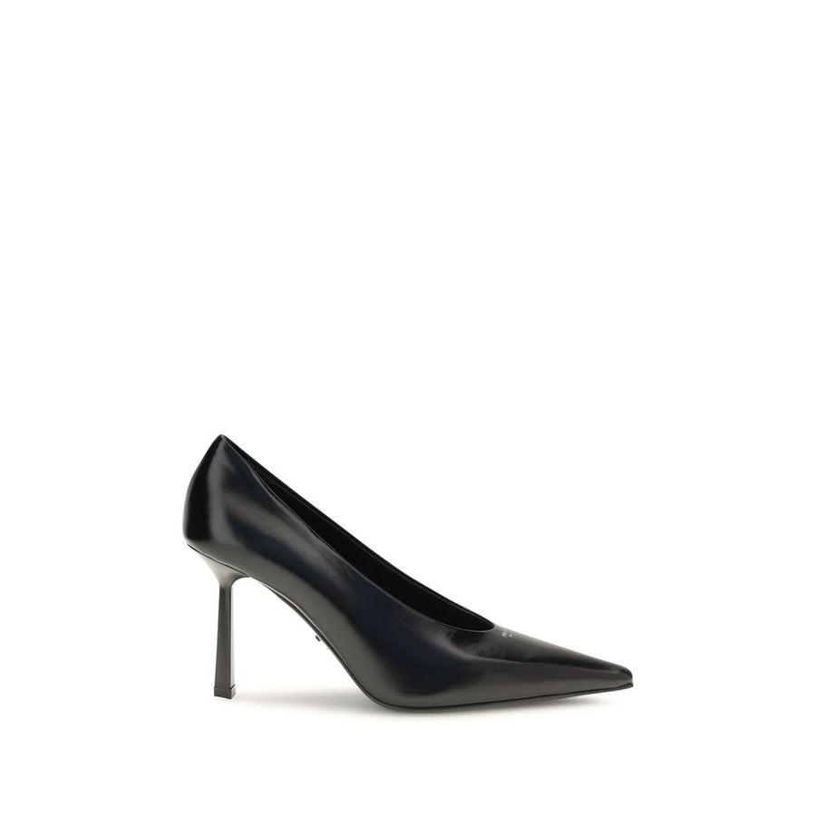 Prada Black Goatskin High Heel Pumps