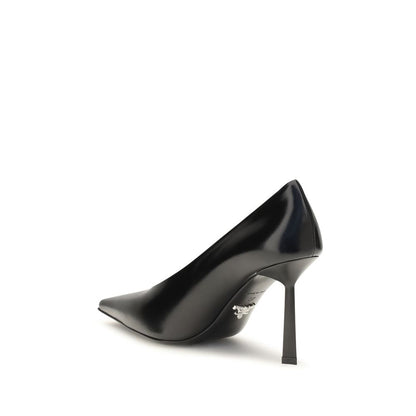 Prada Black Goatskin High Heel Pumps