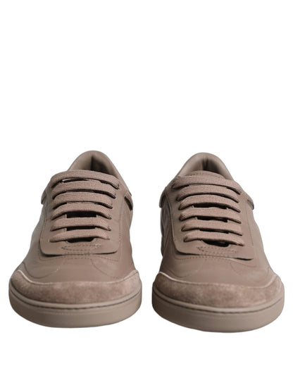 Dolce & Gabbana Taupe Saint Tropez Low Top Sneakers Shoes