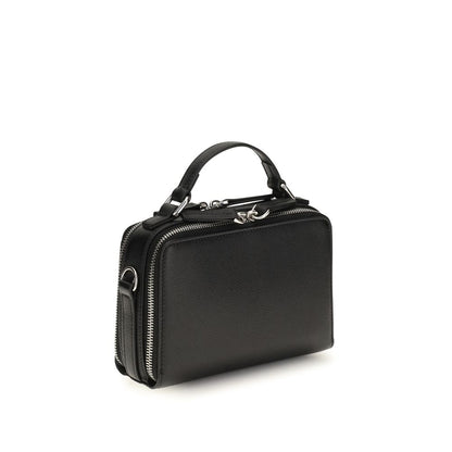Fendi Black Calf Leather Bos Taurus Shoulder Bag