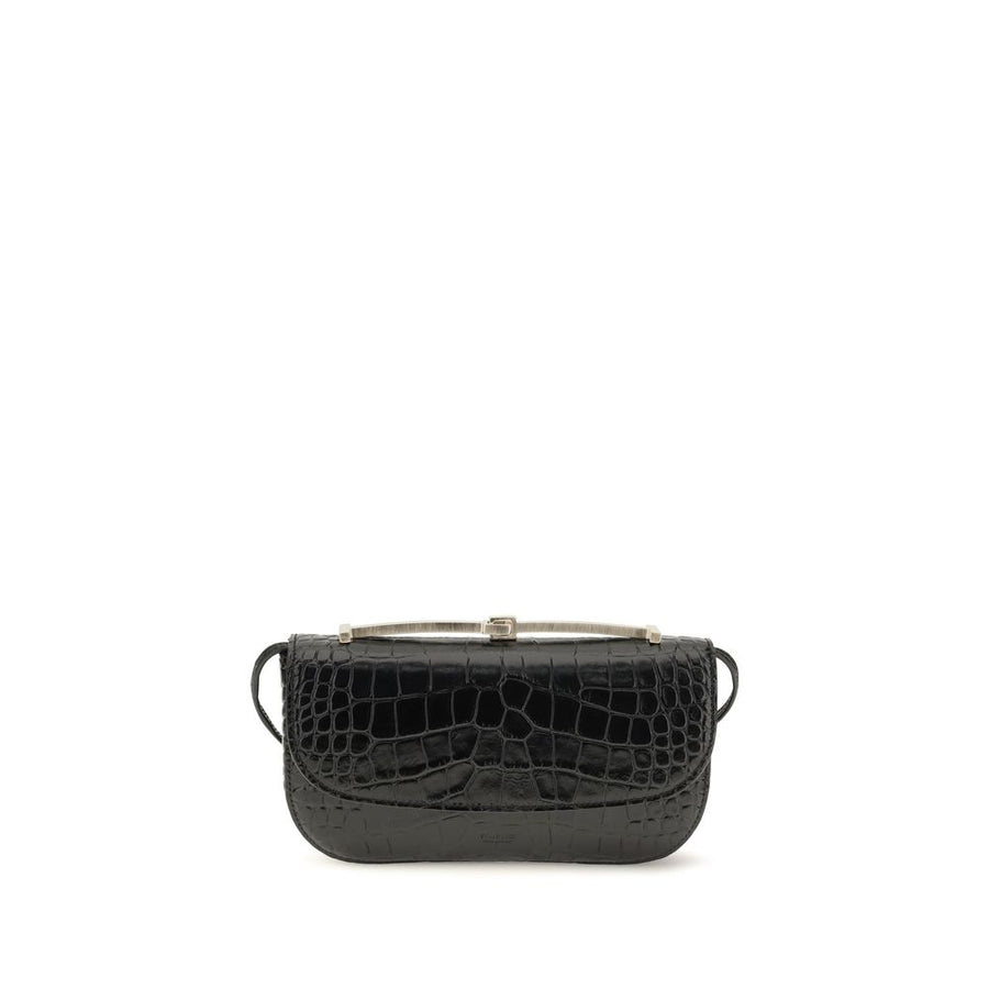Tom Ford Black Calf Leather Bos Taurus Shoulder Bag