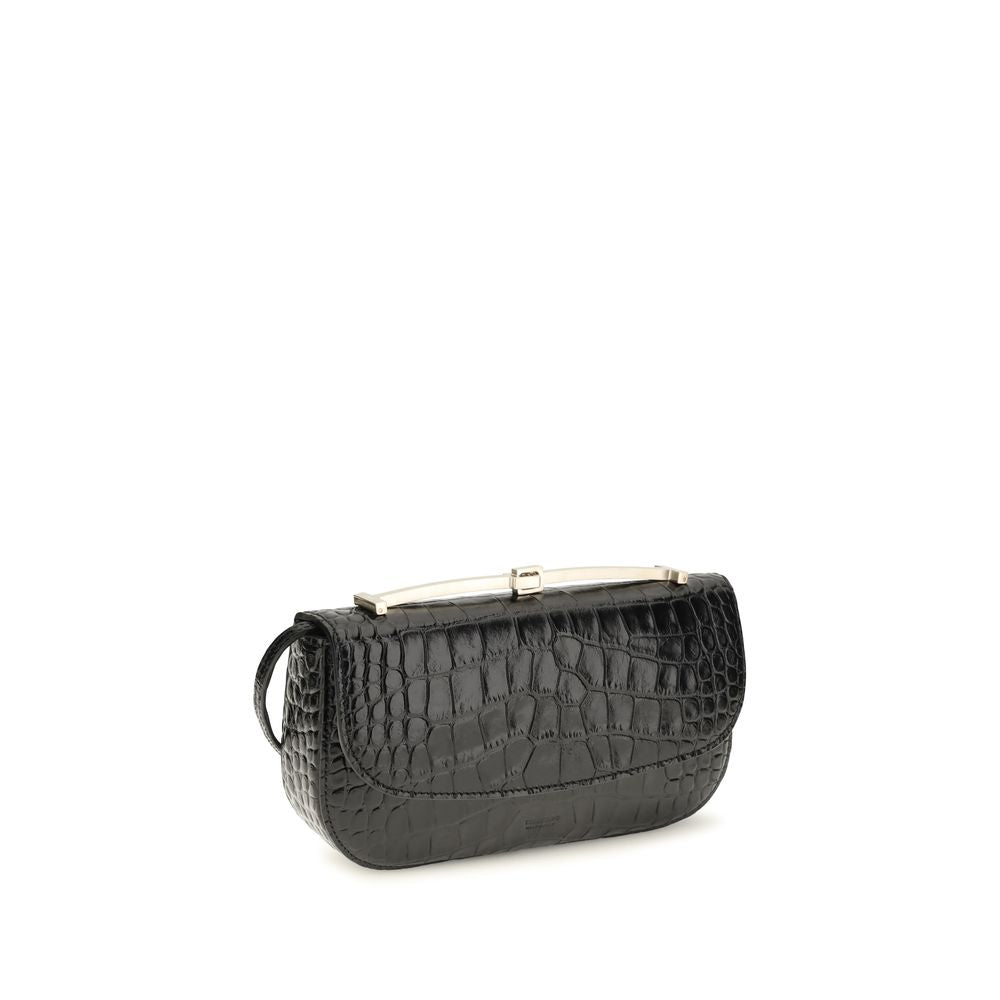 Tom Ford Black Calf Leather Bos Taurus Shoulder Bag