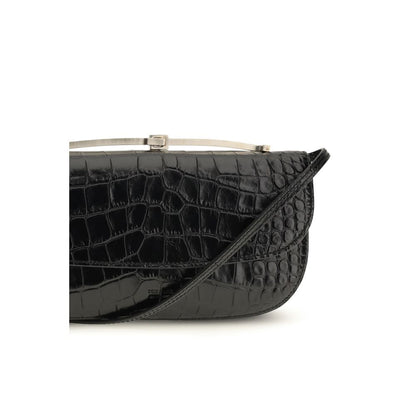 Tom Ford Black Calf Leather Bos Taurus Shoulder Bag