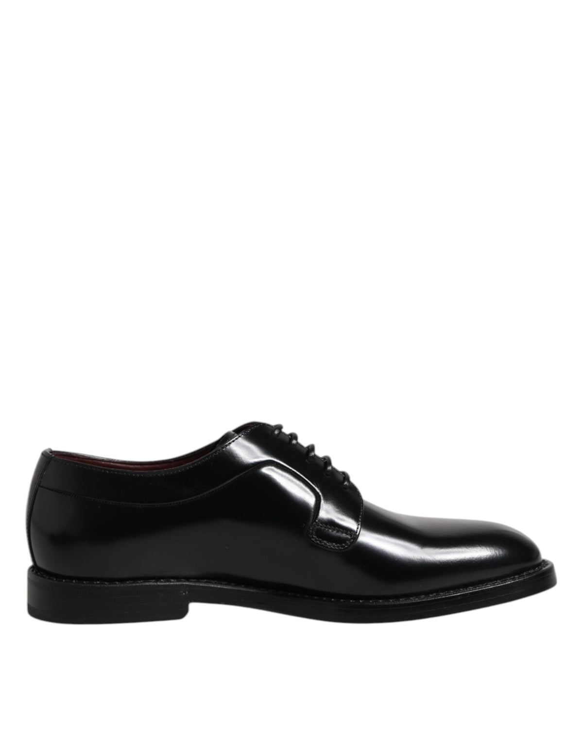 Dolce & Gabbana Black Calfskin Oxfords And Derbies
