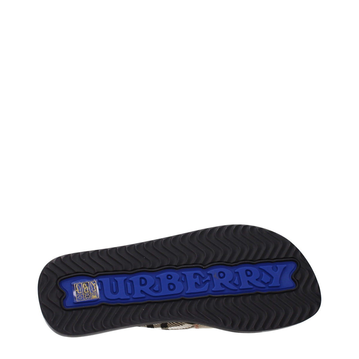 Burberry Beige Fabric Flip-Flop Sandals