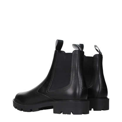 Celine Black Leather Ankle Boots