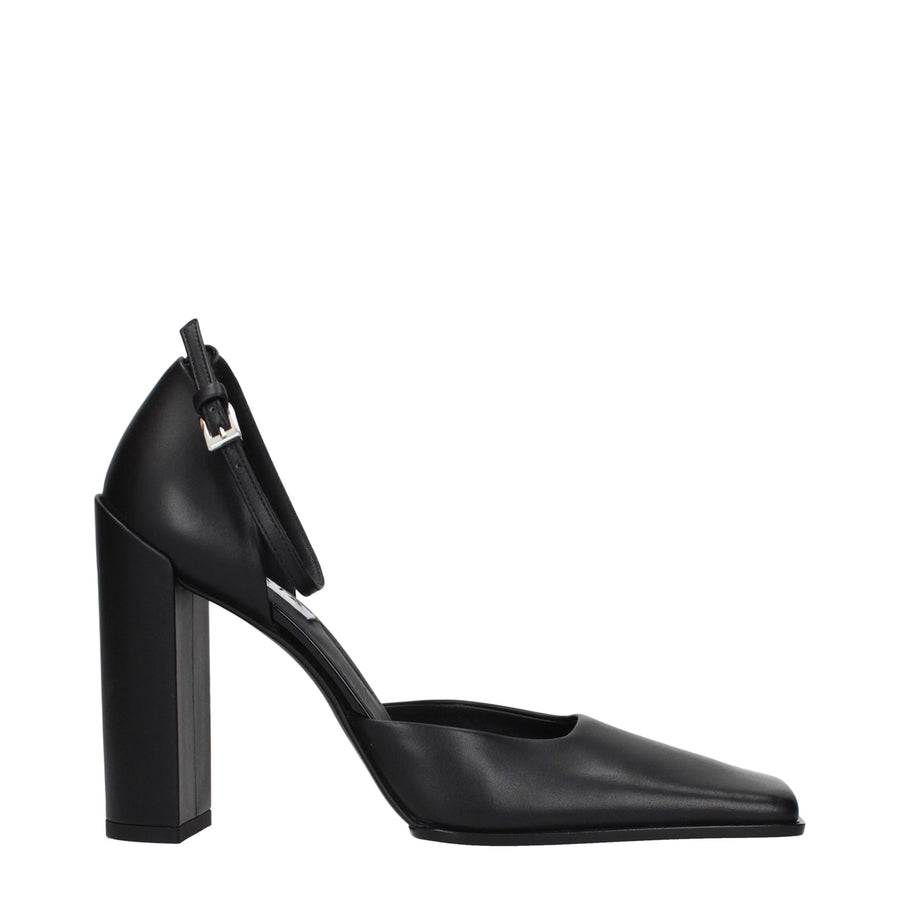 Alaïa Black Leather High Heel Pumps