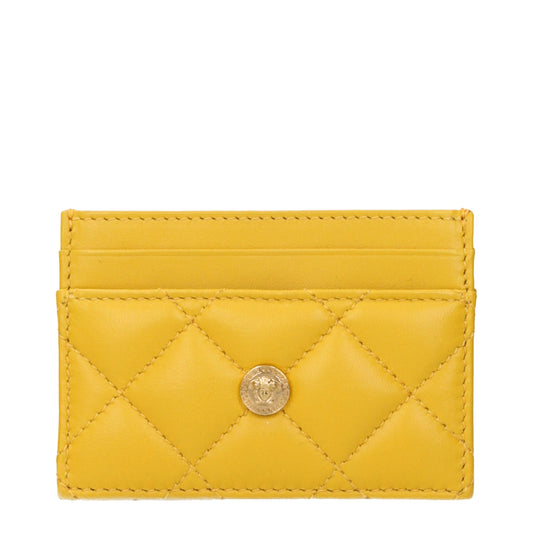 Versace Yellow Leather Cardholder
