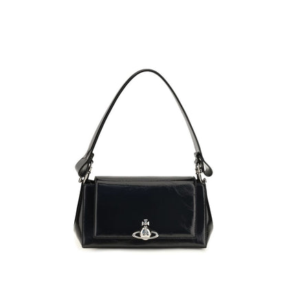 Vivienne Westwood Black Calf Leather Bos Taurus Shoulder Bag