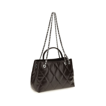 Tory Burch Brown Calf Leather Bos Taurus Shoulder Bag