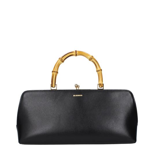 Jil Sander Black Leather Handbag