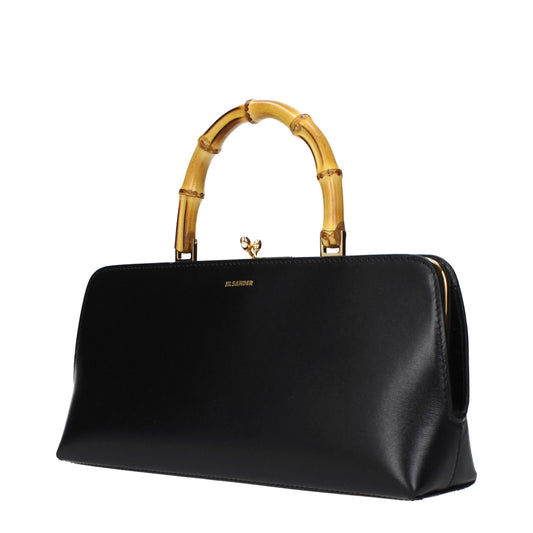 Jil Sander Black Leather Handbag