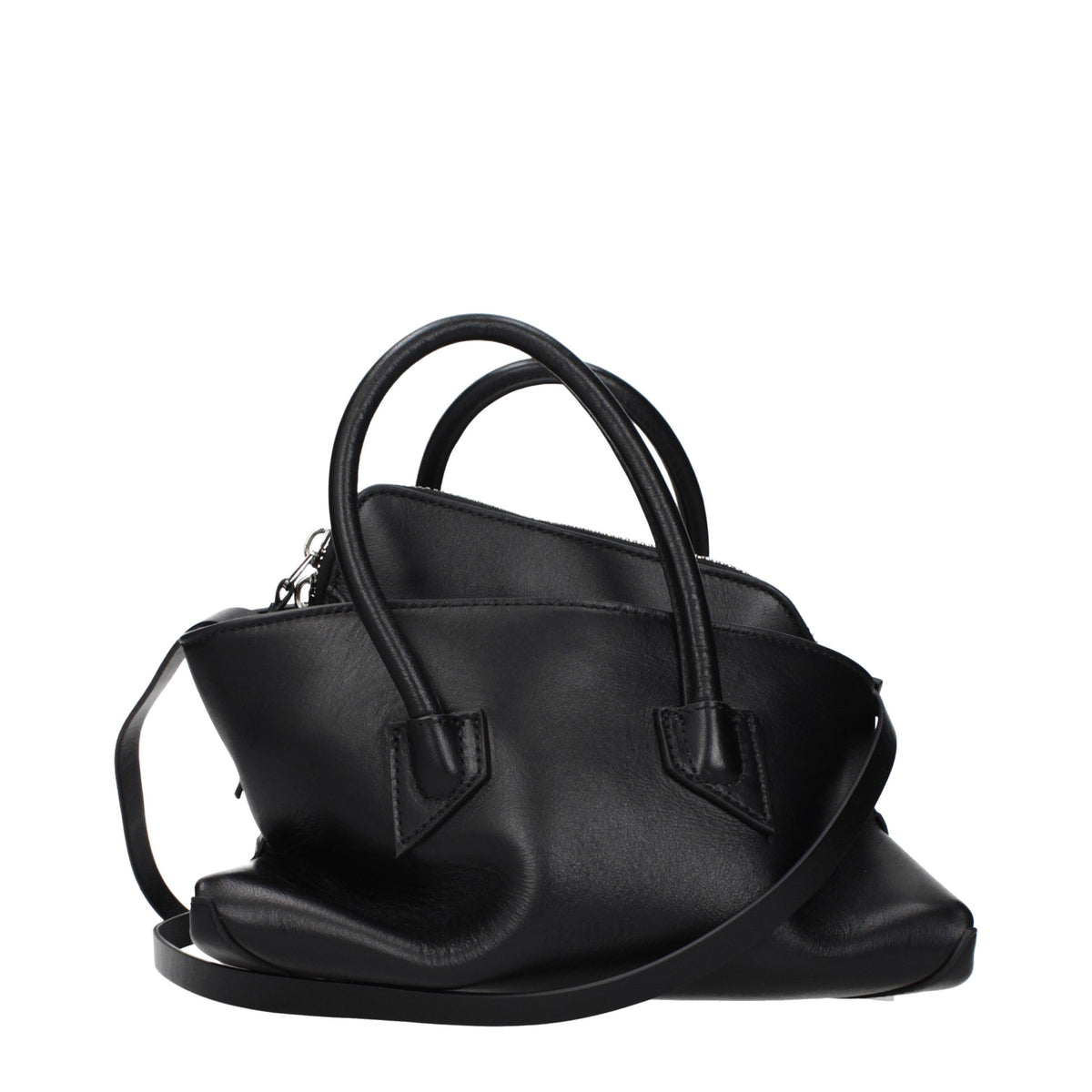 The Attico Black Leather Handbag