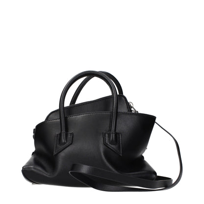 The Attico Black Leather Handbag