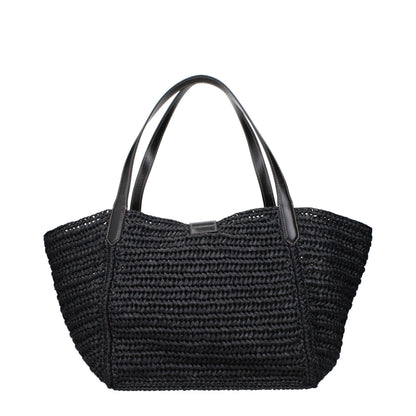 Tom Ford Black Raffia Shoulder Bag