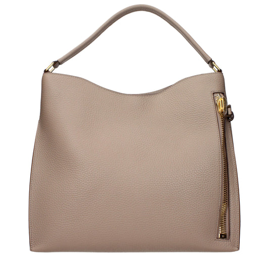 Tom Ford Beige Leather Handbag
