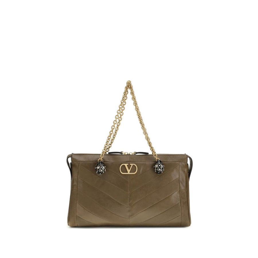 Valentino Garavani Bicolor Napa Leather / Calf Bos Taurus Shoulder Bag