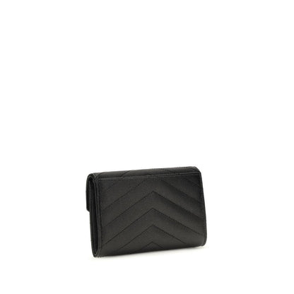 Saint Laurent Black Lamb Ovis Aries Wallet
