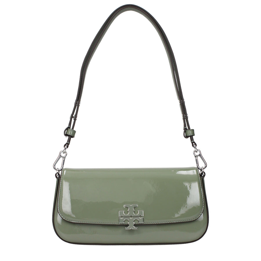 Tory Burch Green Leather Shoulder Bag