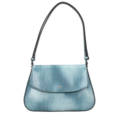 Tory Burch Blue Leather Shoulder Bag