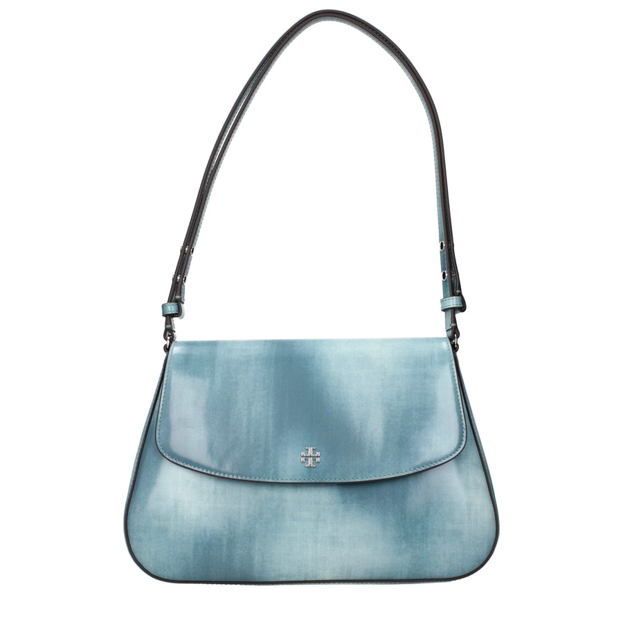 Tory Burch Blue Leather Shoulder Bag