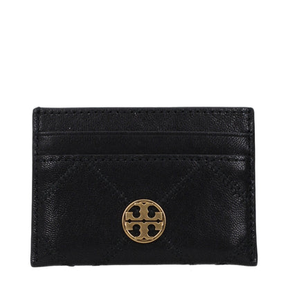 Tory Burch Black Leather Cardholder