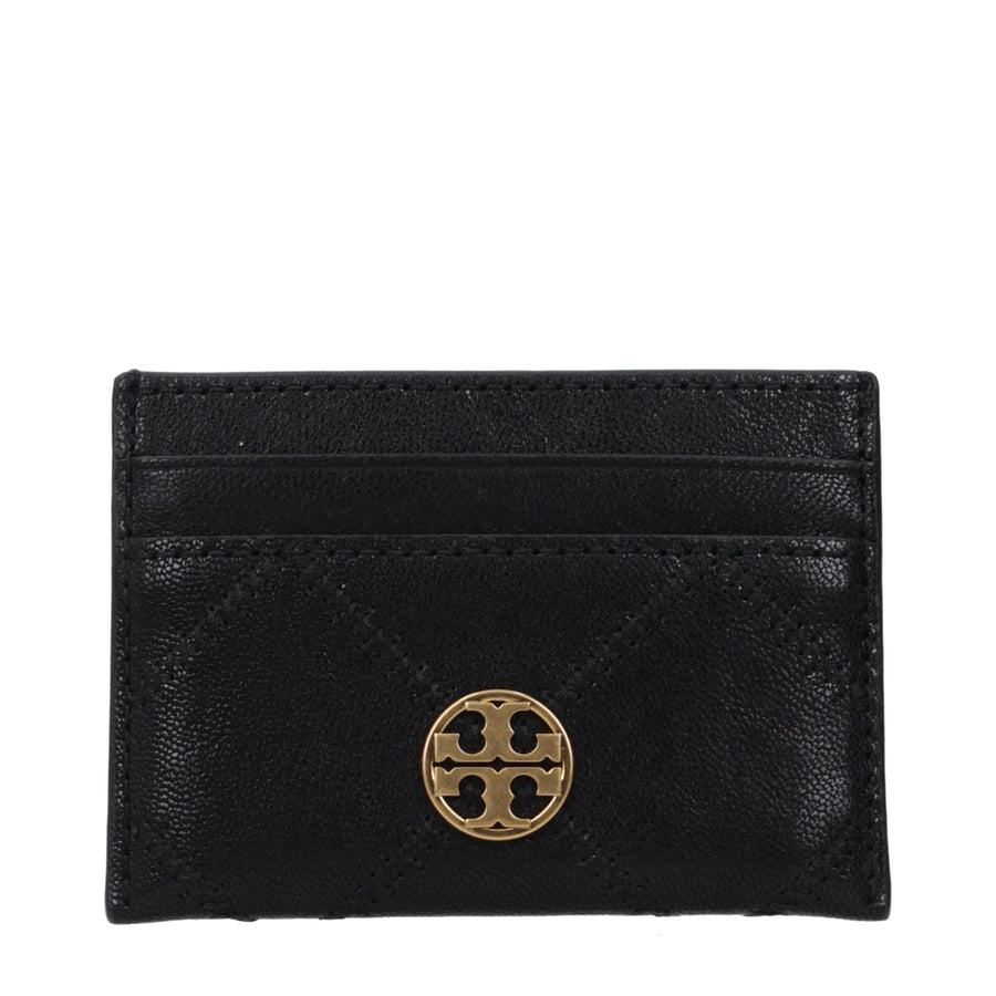 Tory Burch Black Leather Cardholder