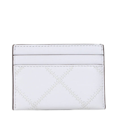 Tory Burch White Leather Cardholder