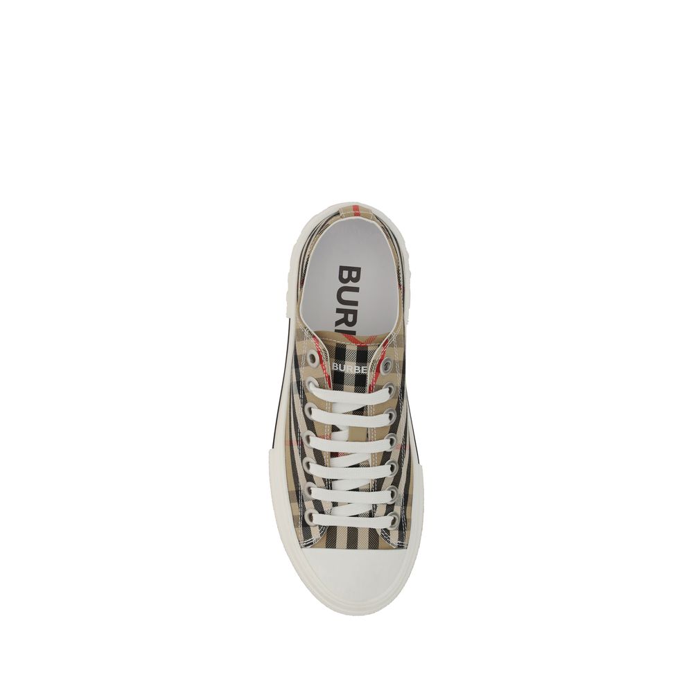 Burberry Brown Synthetic Low Top Sneakers