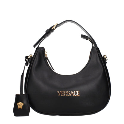 Versace Black Leather Handbag