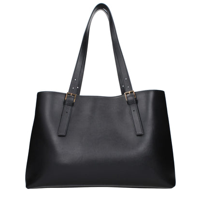 Versace Black Leather Shoulder Bag