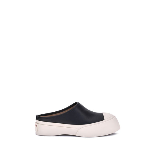 Marni Black Rubber Mules