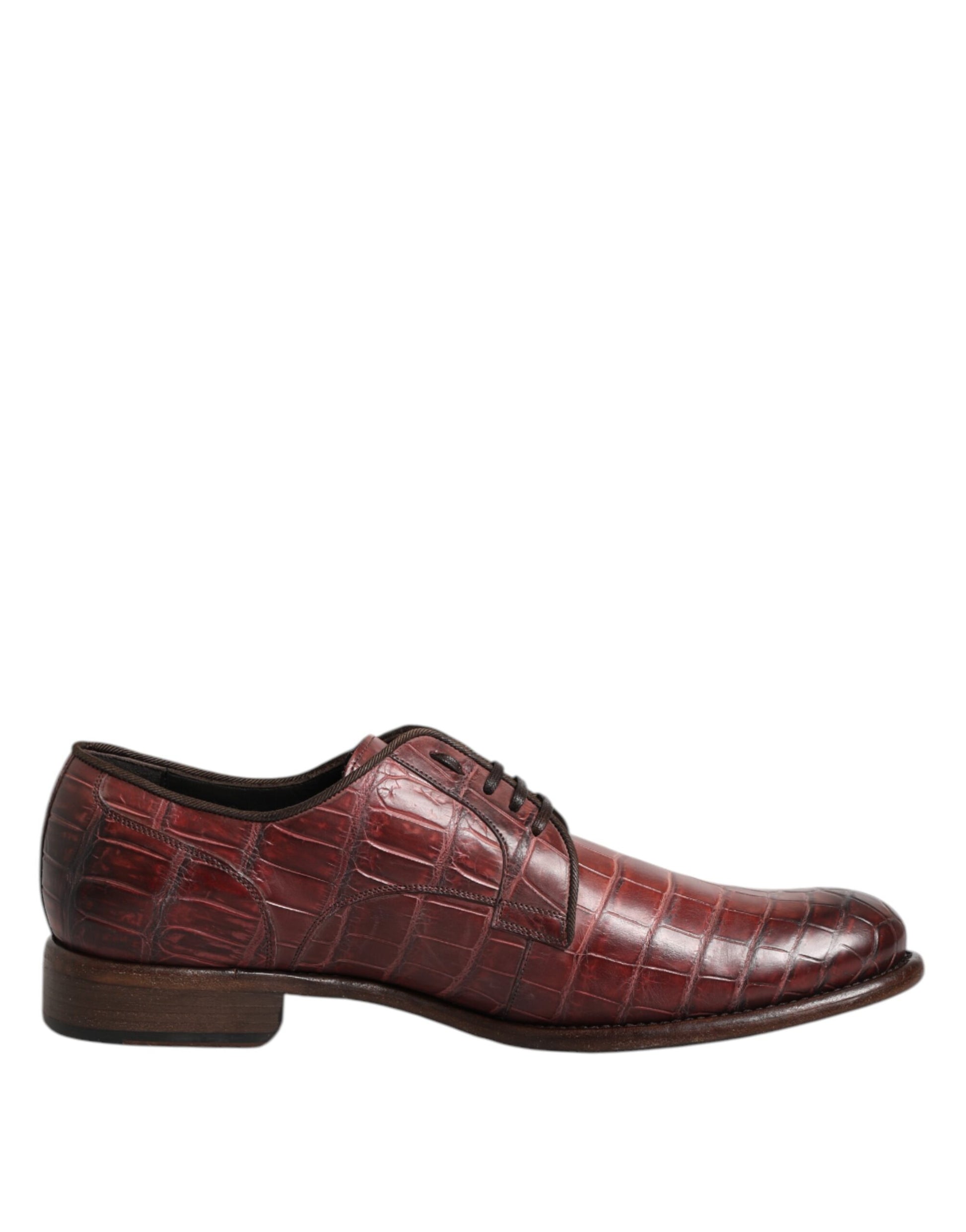 Dolce & Gabbana Burgundy Leather Lace Up Derby Dress Shoes Authentic New Dolce & Gabbana Burgundy Leather Lace Up Derby Dress Shoes Authentic New