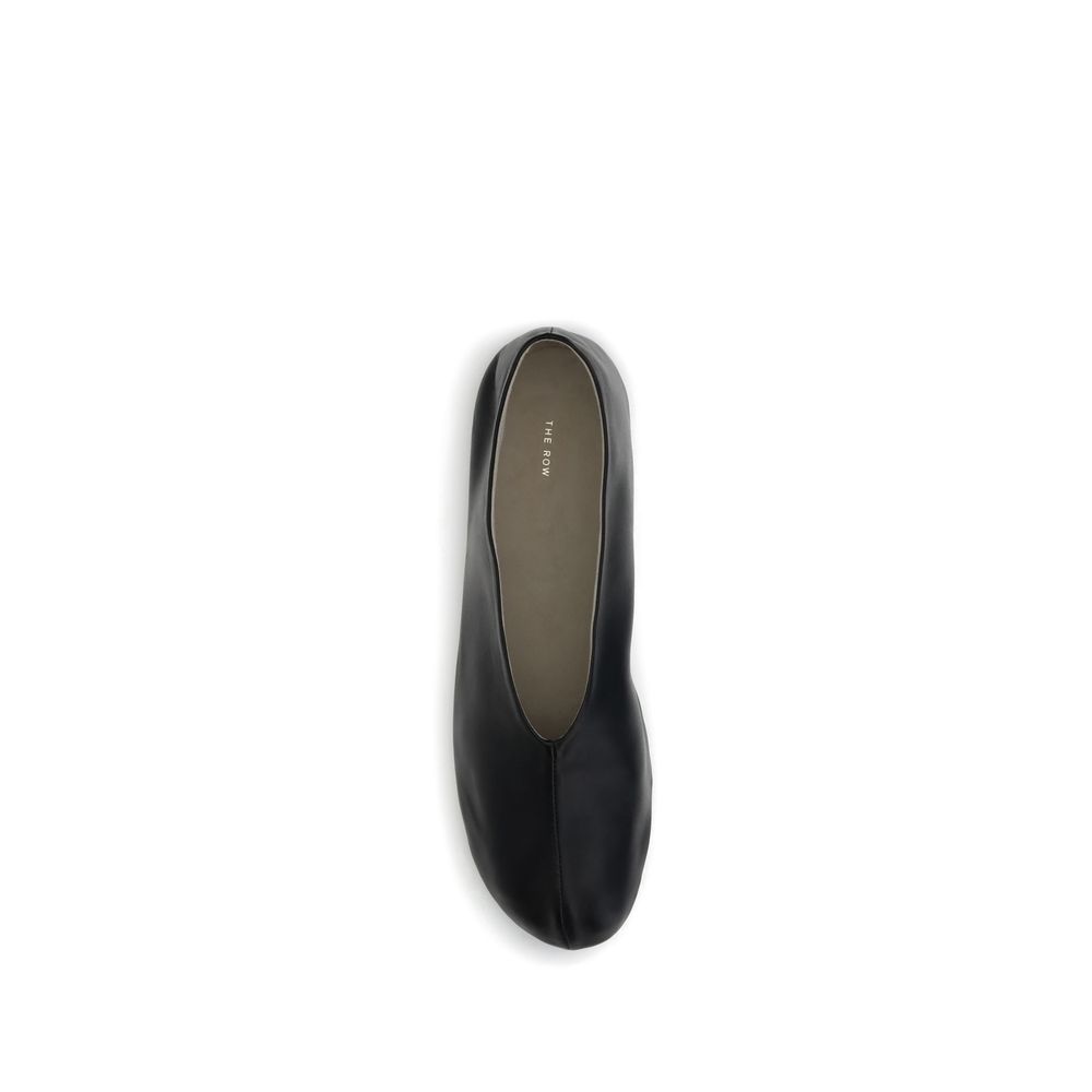 The Row Black Lamb Ovis Aries Aries Ballet Flats