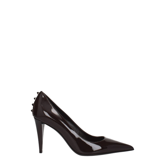 Valentino Garavani Brown Leather High Heel Pumps