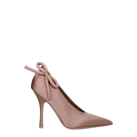 Valentino Garavani Pink Satin High Heel Pumps