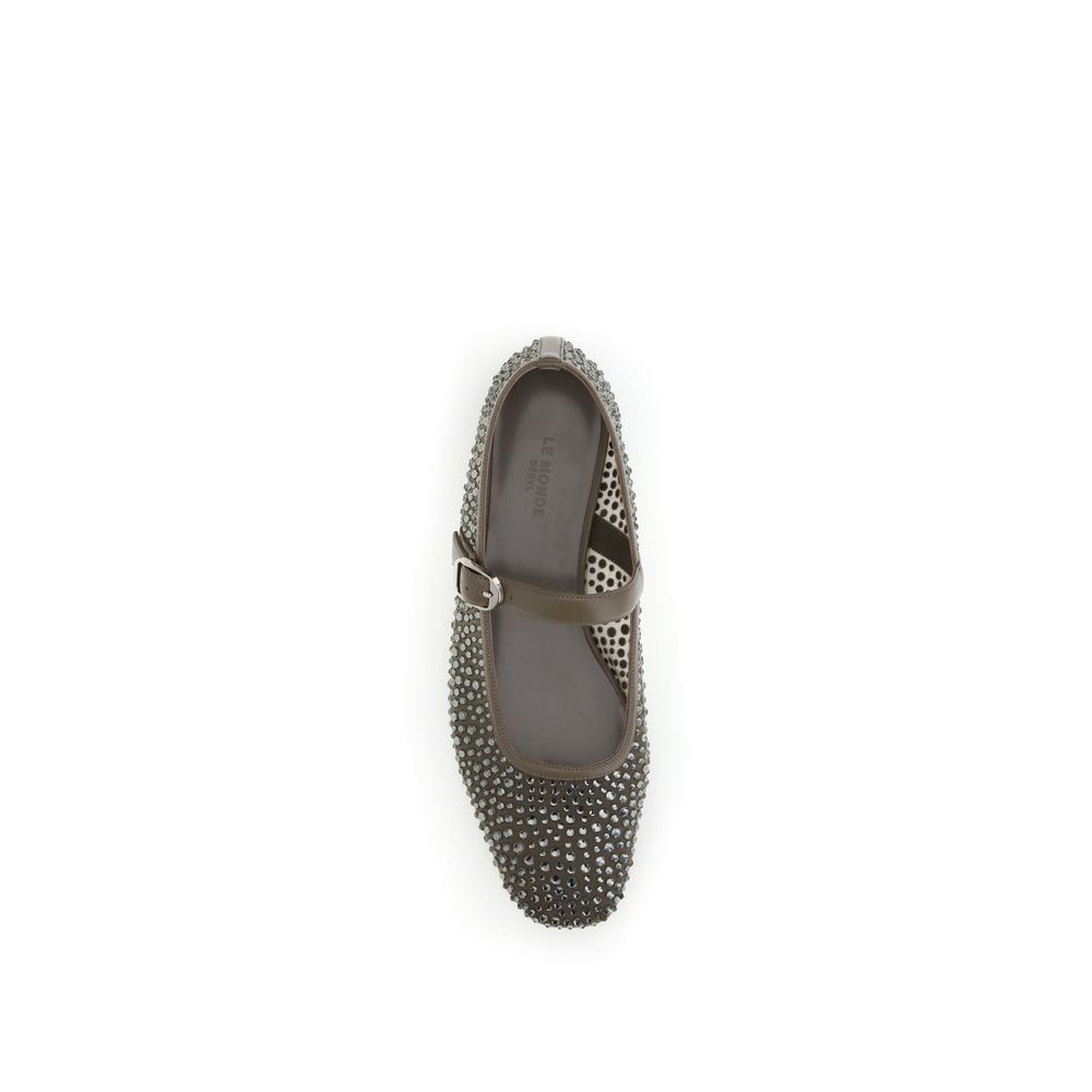 Le Monde Béryl Gray Other Fibres Ballet Flats