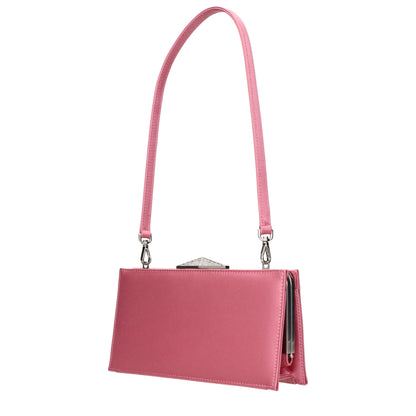 Jimmy Choo Pink Satin Clutch Bags