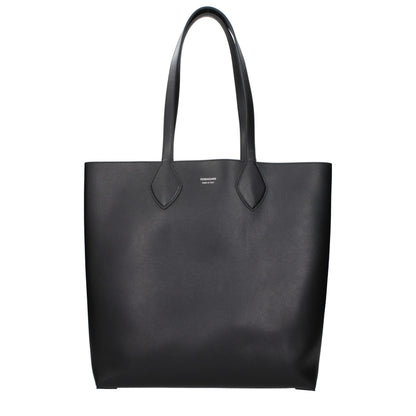 Ferragamo Black Leather Shoulder Bag
