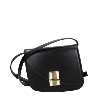 Ferragamo Black Leather Crossbody Bag