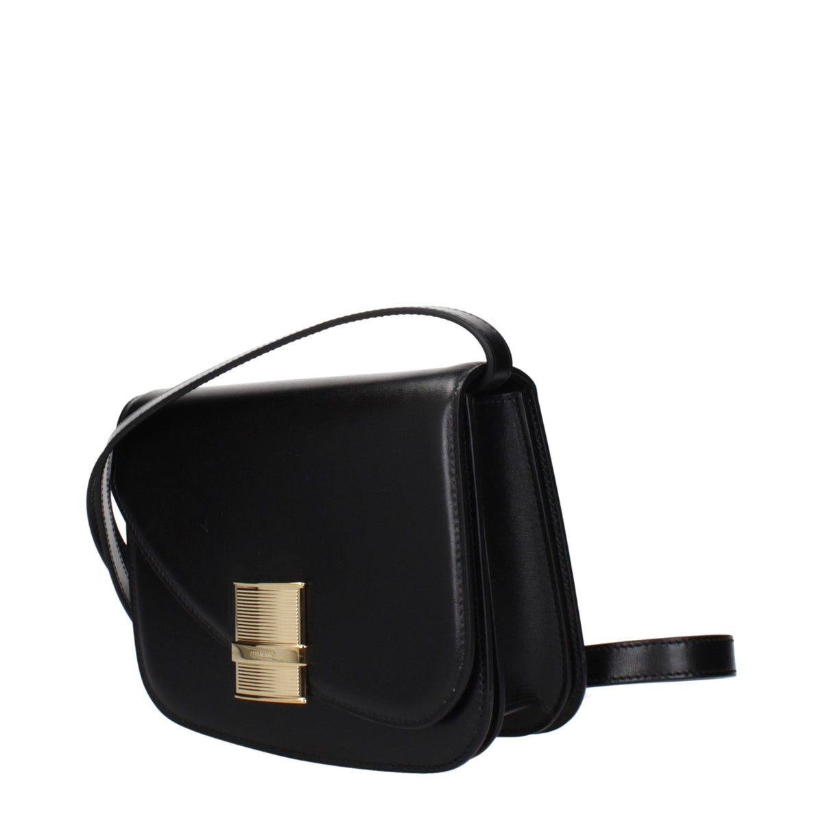 Ferragamo Black Leather Crossbody Bag