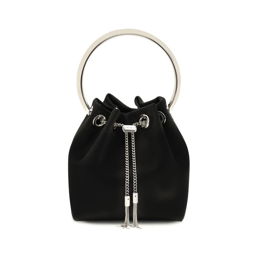 Jimmy Choo Black Silk Backet Bag