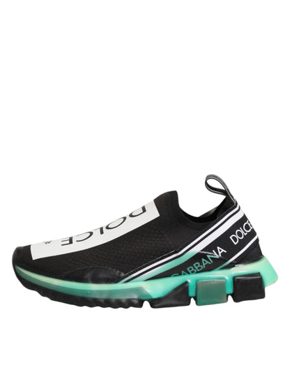 Dolce & Gabbana Black Slip On Sorrento Men Sneakers Shoes