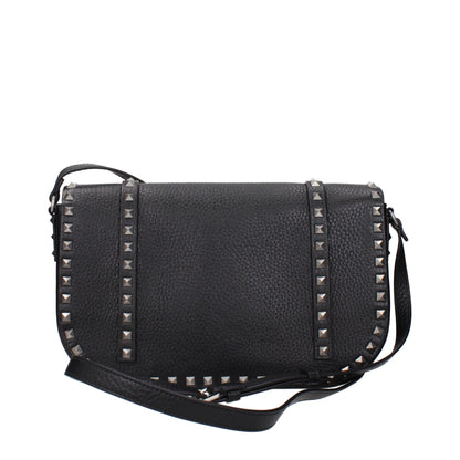 Valentino Garavani Black Leather Crossbody Bag