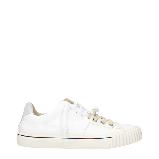 Maison Margiela Blue Leather Low Top Sneakers