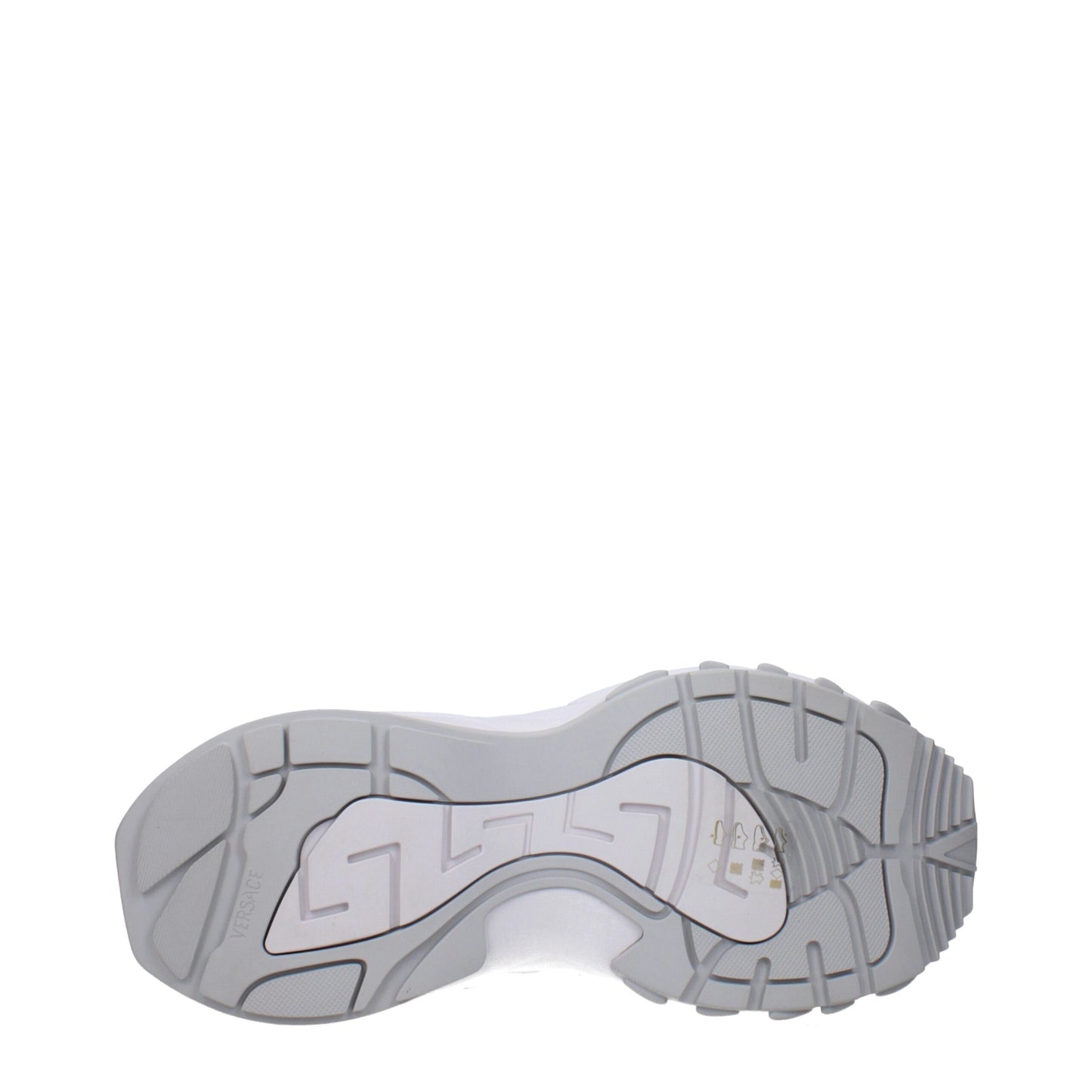 Versace White Fabric Chunky Sneakers