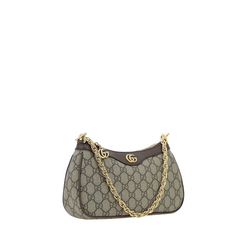 Gucci Brown Cotton Shoulder Bag