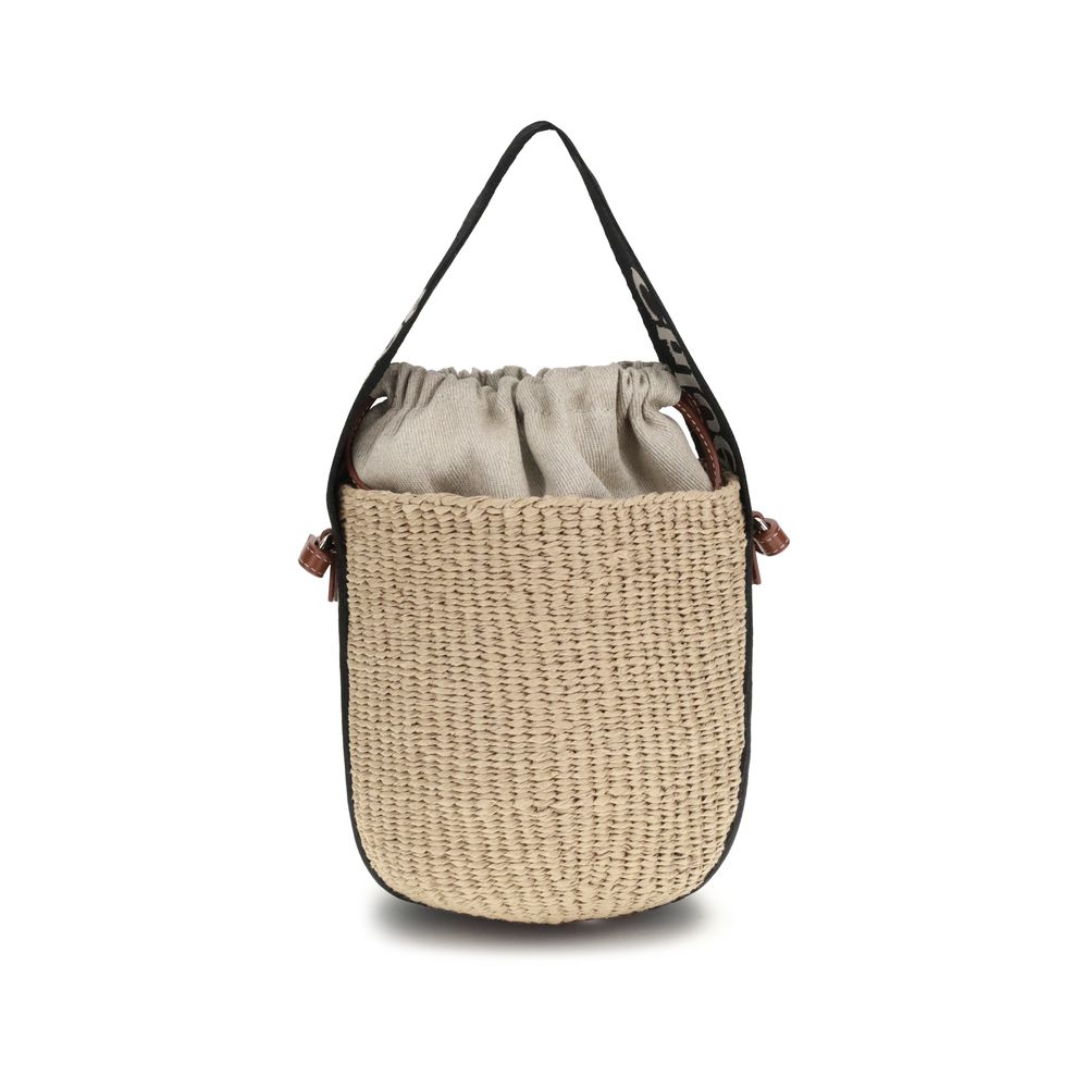 Chloé Beige Raffia Backet Bag