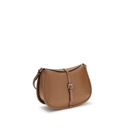 Etro Brown Calf Leather Bos Taurus Shoulder Bag
