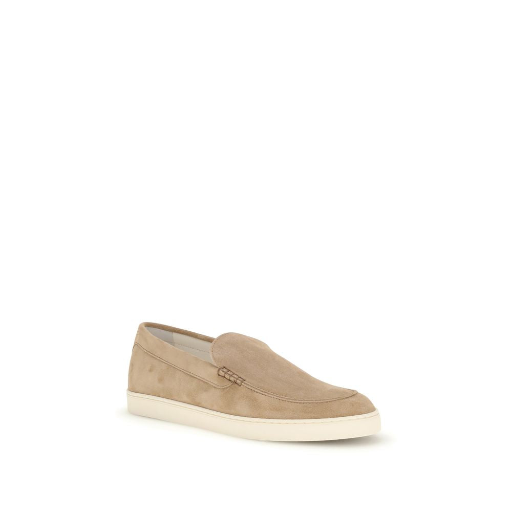 Brunello Cucinelli Beige Rubber Slip-On Loafers